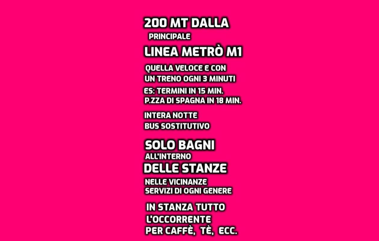 B&B Near Metro' Central Line - Only Wc In The Rooms 15 Minutes To Termini Station 20 To Spagna Square - In The Night Bus Rom Exteriör bild